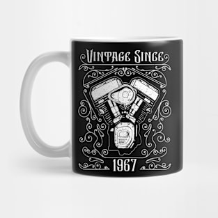 Vintage Since 1967 Motorcycle Biker Birthday Mug